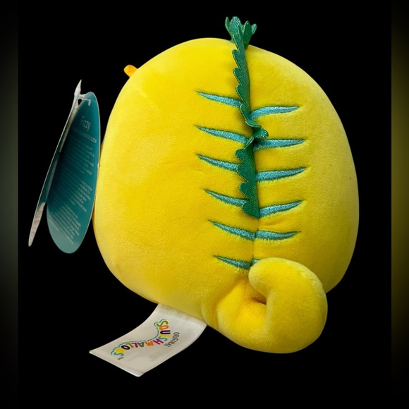 Original Squishmallows Fizzy Bright Yellow with Green Details New with Tags - Picture 9 of 12